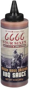 6666 Four Sixes Wagon Boss Original BBQ Sauce, 14 Ounce