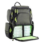 SeaKnight Waterproof Outdoor Tackle Bag Multi-Tackle Large Backpack Double Shoulder Fishing Tackle Multifunctional Bags for Camping Hiking Cycling (Green-7.5L with Four Trays)