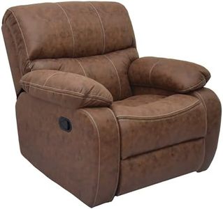 The Couch Cell Tuscan Single Seater Motorized Recliner in Tan Suede Fabric