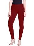 Lyra Women Solid Premium Cotton Ankle Length Leggings | Mid-Waist | Fashionwear