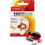 Alpine PartyPlug Concert Ear Plugs - Noise Reduction Ear Plugs for Party, Concert, Festival and Music - 19dB - 1 Pair Reusable Soft White Earplugs