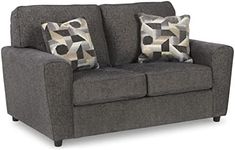 Signature Design by Ashley Cascilla Casual Loveseat, Dark Gray