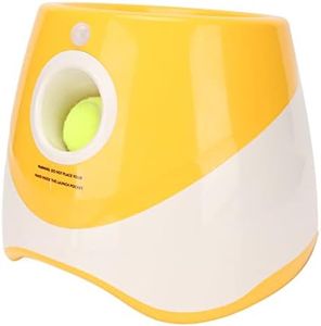 Dog Ball Launcher, Automatic Dog Ball Thrower with 3 Tennis, Interactive Tennis Ball Launcher, Fetch Machine for Small to Large Dogs, Dog Training Toy for Indoor Outdoor, 29.5ft