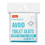 Peebuddy Disposable Paper Toilet Seat Covers (Pack of 20) | No Direct Contact with Unhygieneic Seats| Easy to Dispose| Nature Friendly| Must Have for Women