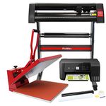 PixMax Vinyl Cutter Plotter, 50cm Sublimation Heat Press, Printer, Design Software & Weeding Pack