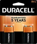 Duracell - CopperTop 9V Alkaline Batteries - Long Lasting, All-Purpose 9 Volt Battery for Household and Business - 2 Count