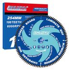 LSHUZIYU. 254mm 100T, Centre hole 30mm with 25.4-22.23-20-15.88mm Washer. Wood Working Circular Saw Blade. Mitre Saw Blade, Table Saw Blade