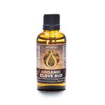 Ecodrop Clove Bud Essential Oil - 50ml Bottle | 100% Pure & Natural Therapeutic Grade Eugenia Caryophyllata Oil | Aromatherapy Massage, Diffuser, Bath & Candle Oil for Focus, Pain & Skin | Organic