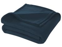 Cloth Fusion Polar Fleece Blanket Single Bed For Winter (60X90 Inches, Navy Blue, 100 Tc)