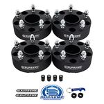 Supreme Suspensions - 4pc Set of 1.5" Hub Centric Wheel Spacers for 2012-2018 Dodge Ram 1500 2WD/4WD - 5x139.7mm Bolt Pattern M14x1.5 Studs 77.8mm Center Bore (Black)