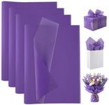 woric 160 Sheets Purple Tissue Paper for Gift Bags, 14 x 20 Inch Gift Wrapping Tissue Paper Bulk for DIY Arts Crafts Wedding Birthday Decorations