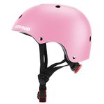 CELOID Kids Bike Helmet,Toddler Skateboard Helmets for Age 2-3-4-5-8 Years Boy Girls，Adjustable Multi-Sport Bicycle Skateboarding Football Roller Skating Scooter Rollerblade Balance Bike Helmet,Pink