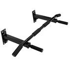 FITNACE Wall Mounted Pull Up Bar/Chin Up Bar(Black) for Home