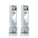 H!Fiber.com 2 pack, 10GBASE-SR SFP+ transceiver, SFP+ to LC, 10G multimode module Compatible with Cisco SFP-10G-SR, MA-SFP-10GB-SR, Ubiquiti UniFi UF-MM-10G, Mikrotik S+85DLC03D, Netgear AXM761...