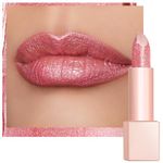 Oulac Infinity Moisture Pink Lipstick - Tinted Lip Balm with Shimmmer, Super Creamy Texture, Medium to High Coverage Vegan Beauty, PG03 Pink Jewel