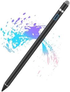Stylus Digital Pen for Touch Screens, Active Pencil Fine Point Compatible with iPhone iPad and Other Tablets for Drawing and Handwriting (Black)