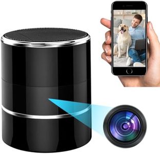 Spy Camera Wireless Hidden with in Bluetooth Speaker with 240°Viewing Angle,Motion Activated,Small Nanny Cams Wireless with Cell Phone App,1080P WiFi Camera for Home Office Security Surveillance