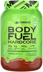 Bigmuscles Nutrition Body Fuel Hardcore Mass Gainer (1kg, Chocolate Eclair)