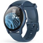 Smart Watch for Women Men, AGPTEK 5ATM Waterproof Fitness Tracker Watch, 1.3'' Full Touch Sports Smartwatch with Heart Rate Monitor Message Notification DIY Watch Face for Android iOS Phones (Blue)