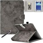 6.5-7.5 inch Universal Tablet Case, Newshine PU Leather Stand Cover for Samsung Galaxy Tab A/4 7.0 Tablet, Amazon Kindle Fire 7 (2015/2017) and Other Around 7.0'' Models, DC-Gray