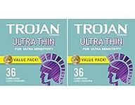 Trojan Ultra Thin 36ct, pk of 2