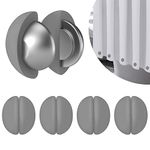 VANZAVANZU Shower Curtain Weights, Never Rust Shower Curtain Magnets, Silicone Wrapped Heavy Strong Magnets Prevent Shower Curtain Liner from Blowing Curtain Clips Add Weight