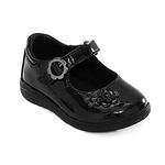 Stride Rite Boy's Girl's Holly Mary Jane Flat, Black Patent, 2 UK Child