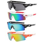 4 PCS Winter Windproof Sport Sunglasses, Riding Sunglasses, Outdoor Hiking Goggles, Outdoor Hiking Goggles, Sport Sunglasses, Outdoor Mountaineering Glasses