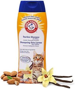 Arm & Hammer Tearless Kitten Shampoo for CatsNatural Cat Shampoo for Odor Control with Baking Soda, 20 Fl Oz Gentle Cleansing Kitten Shampoo in Sweet Almond Scent (Pack of 1)