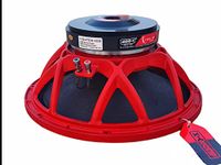 AUDiO-X Fighter-400, 400w RMS at 8ohm Speaker RMS | 15 inch Speaker|Auxillary inpyut| Aluminium Casting Frame Speaker, Speaker for DJ (Red)