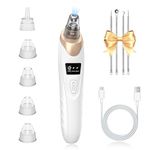 IGEAIIE Blackhead Remover Vacuum with 3 Suction Power Modes Blackhead Remover Tool, Blackhead Remover for Face with 5 Replaceable Heads, Pore Vacuum Cleaner for Deep Cleansing