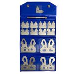 TEXALAN(R) 25 Pc Stainless Steel Radius Gage Set Fractional 1/64-1/2 Inch Gauge with Holder