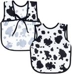 BapronBaby Cowhide Bapron - No Neck Tie Safer Bib for Baby & Toddler - Soft Waterproof Stain Resistant - Machine Washable - Sz Preschool 3-5yrs