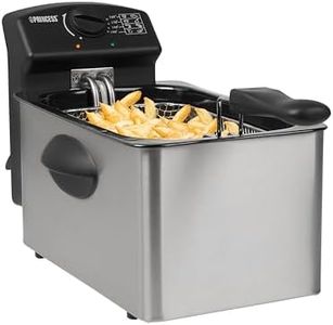 Princess Friteuse 182642-4 L - 4 portions - 2000 W - Zone froide, Inox Brossé, 4 Litres