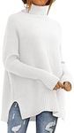 LILLUSORY Women's White Turtleneck 