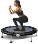 BCAN 40/48" Foldable Mini Trampoline Max Load 330lbs/440lbs, Fitness Rebounder, Exercise Trampoline for Adults Indoor/Garden Workout