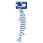 Rosewood Battersea Catnip Kicker Fish (Stripe), Catnip Toy, Cat Fish Toy, For Cats and Kittens, Blue, White, 7cm x 30cm, All Breed Sizes