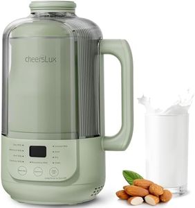 9 in 1 Nut Milk Maker Machine, 40oz Nut Milk Maker for Soy, Almond, Oat, Plant Based Milk and Non-Dairy Milk, Automatic Soy Milk Maker with Low Noise/3-minute Cold Press/Delay Start/Auto Clean
