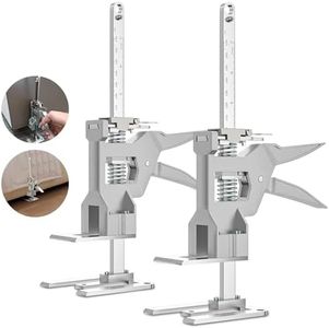 OUOHOME 2Pcs Metal Labor Saving Arm Jack, Load-Bearing 440 lb Multi-Function Height Adjustment Lifting Device Arm Tool Lift Wall Tile Locator Door Panel Lifting Cabinet Jack Board Lifter