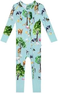 Posh Peanut Convertible Baby Sleepers - Footless Baby Pajamas with 2 Way Zipper for Easy Diaper Changes (2 Years) Brayden