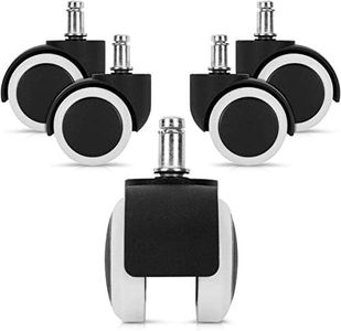 5 ruedas para suelo duro 11/50 mm - también para suelos blandos - engomado - ruedas para sillas de oficina de 360 ​​° ruedas de repuesto - ruedas de repuesto para sillas de oficina