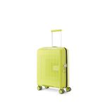 American Tourister Aerostep 8 Wheels 55 Cm Small Cabin Trolley Bag Hard Case Polypropylene 360 Degree Wheel System Luggage, Trolley Bag for Travel for Men and Women, Red dot Award Winner, Light Lime