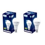 Philips 12W Emergency Bulb | Rechargeable Emergency Bulb for Power Cuts | Backup : Upto 4hrs, Cool Day Light,Pack of 2