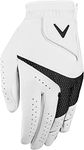 Callaway Golf Weather Spann Glove (White, Large, Standard (2-Pack), Worn on Right Hand)