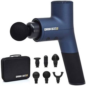 Ekrin Athletics B37S Massage Gun - Percussion Massager for Sore Muscles & Recovery / 8-Hour Battery Life / 30% More Power with 5 Speeds / 6 Attachments / Move Better & Recover Faster