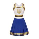 VEECOOCOS Tay Tay Cheerleader Costume Women Swift Cheerleading Uniform Girls Halloween Party Dress Up Outfit-M