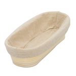 12 Inch Oval Long Banneton, BetterJonny Artisan Bread Proofing Basket +Liner Combo Set for Rising Dough