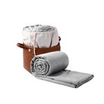 KOSMU Silk Comforter Queen Size | 100% Mulberry Silk Fill with Organic Bamboo Viscose Shell | Summer Cooling Blanket for Hot Sleepers, Lightweight Breathable All-Season Bedding (Ice Grey, 90"x90")
