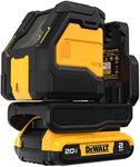 DEWALT 20V MAX, Laser Level Kit, Cross Line Laser, Green (DCLE34021D1)