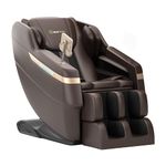 Real Relax Full Body Massage Chair,Zero Gravity Shiatsu Massage Chair Recliner, Foot Massage,Bluetooth,Large Control Screen (Classic Brown)